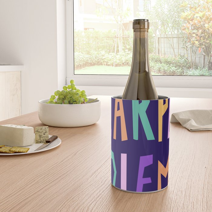 Carpe Diem lettering Wine Chiller Gallery Image 4