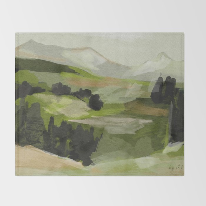 Landscape Throw Blanket Gallery Image 2