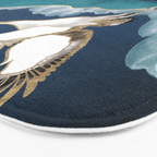 Midnight Cranes Bath Mat Gallery Image 3