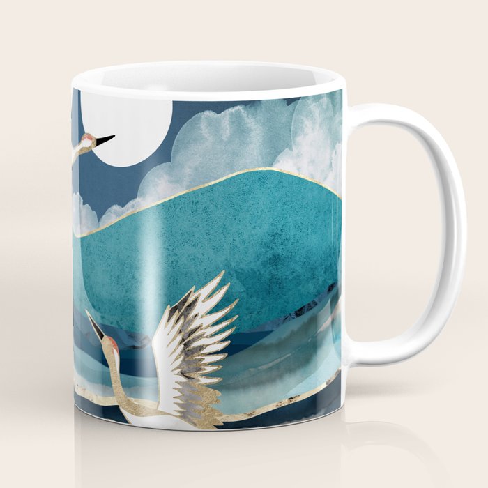 Midnight Cranes Coffee Mug Gallery Image 1