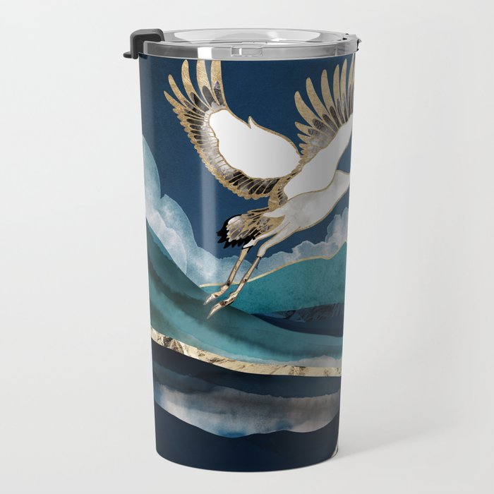 Midnight Cranes Travel Mug Gallery Image 3