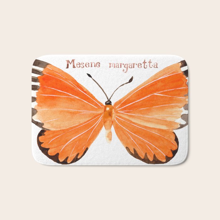 Butterfly - Mesene margaretta Bath Mat Gallery Image 1