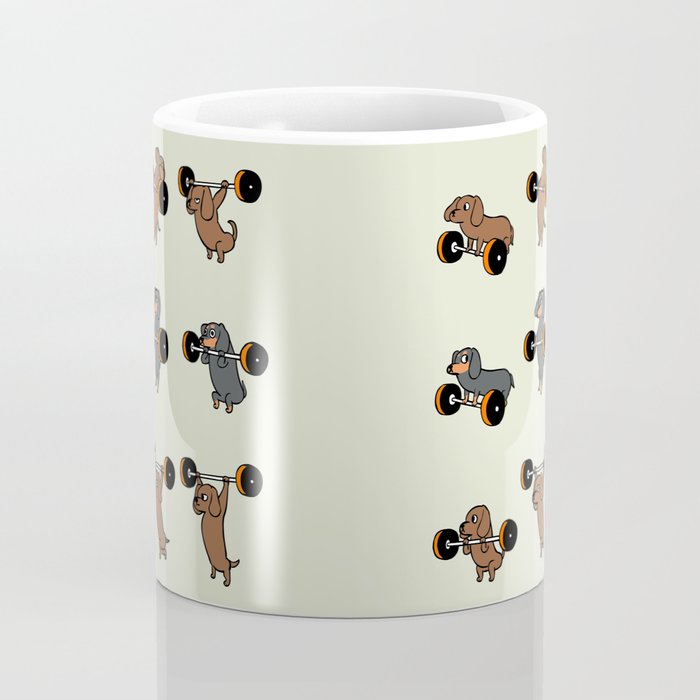 Olympic Lifting Dachshund Coffee Mug Gallery Image 4