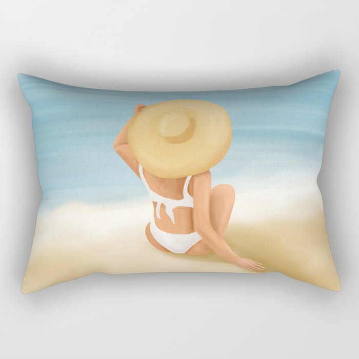 Beach Morning Rectangular Pillow Gallery Image 2