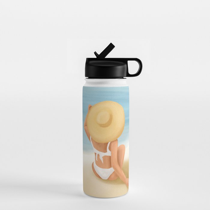 Beach Morning Water Bottle Gallery Image 1