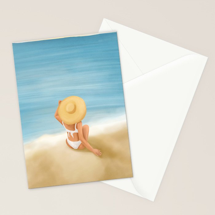 Beach Morning Stationery Card Gallery Image 2