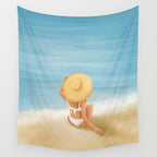 Beach Morning Wall Tapestry Gallery Image 4