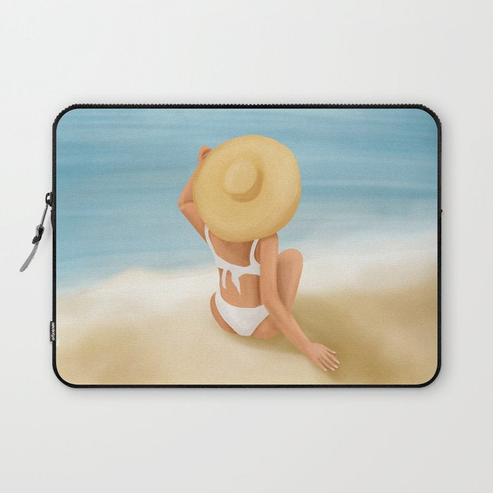 Beach Morning Laptop Sleeve Gallery Image 1