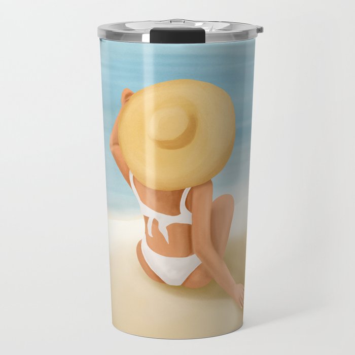 Beach Morning Travel Mug Gallery Image 1