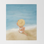 Beach Morning Throw Blanket Gallery Image 2