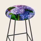 Purple Hydrangeas Blooming Stool Gallery Image 2