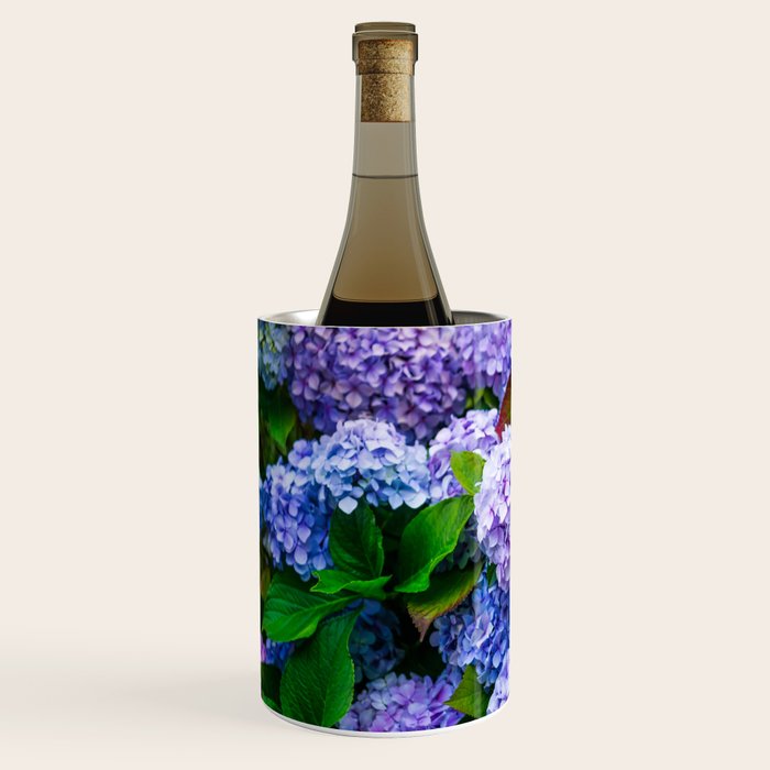 Purple Hydrangeas Blooming Wine Chiller Gallery Image 2