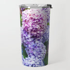Purple Hydrangeas Blooming Travel Mug Gallery Image 2