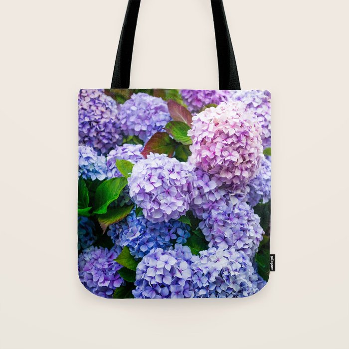 Purple Hydrangeas Blooming Tote Bag Gallery Image 1
