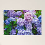 Purple Hydrangeas Blooming Welcome Mat Gallery Image 1