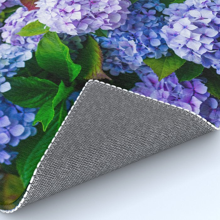 Purple Hydrangeas Blooming Rug Gallery Image 4
