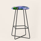 Purple Hydrangeas Blooming Stool Gallery Image 1