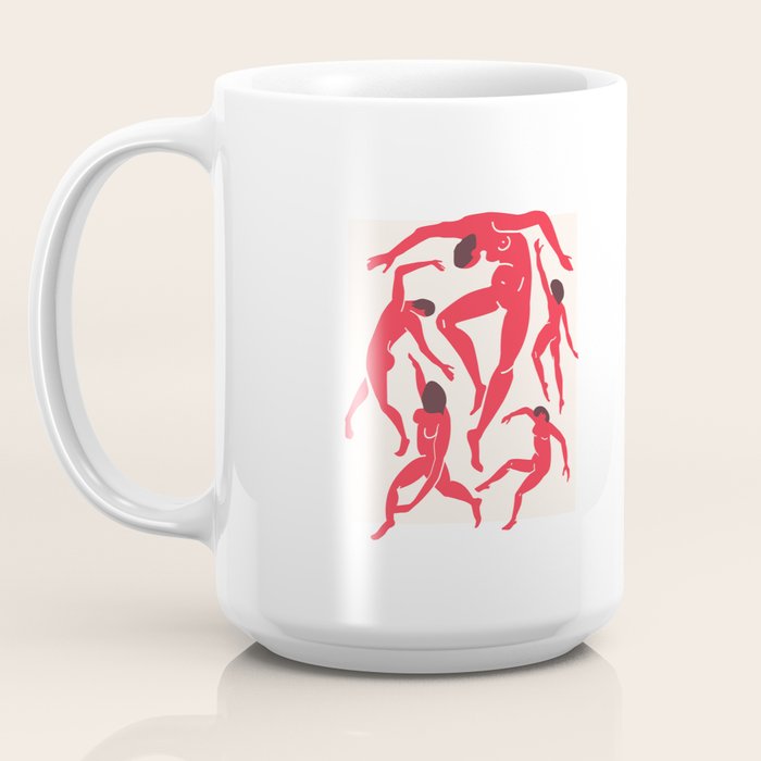 The Dance 3 | Henri Matisse - La Danse | Scarlet Red Edition Coffee Mug Gallery Image 3