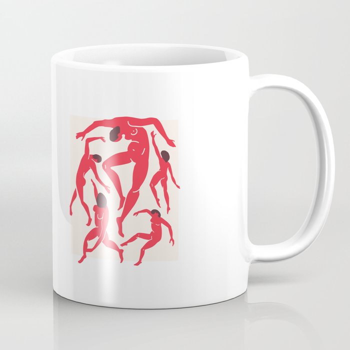 The Dance 3 | Henri Matisse - La Danse | Scarlet Red Edition Coffee Mug Gallery Image 1