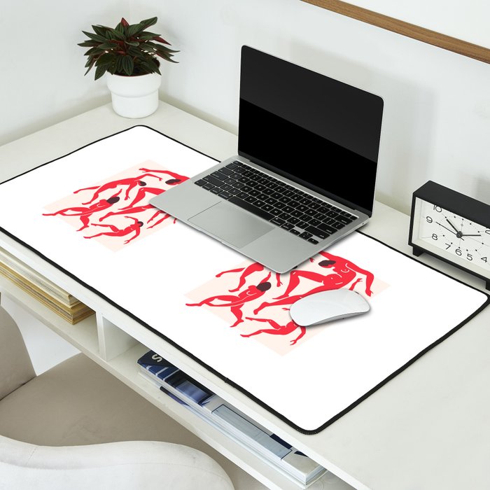 The Dance 3 | Henri Matisse - La Danse | Scarlet Red Edition Desk Mat Gallery Image 2