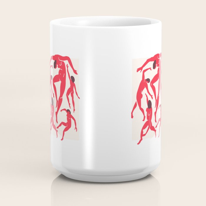 The Dance 3 | Henri Matisse - La Danse | Scarlet Red Edition Coffee Mug Gallery Image 4
