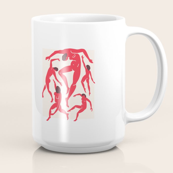 The Dance 3 | Henri Matisse - La Danse | Scarlet Red Edition Coffee Mug Gallery Image 2