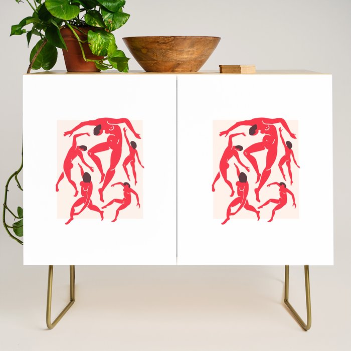 The Dance 3 | Henri Matisse - La Danse | Scarlet Red Edition Credenza Gallery Image 1