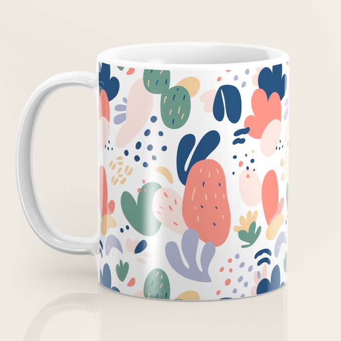 Abstract organic nature art pattern Coffee Mug Gallery Image 3