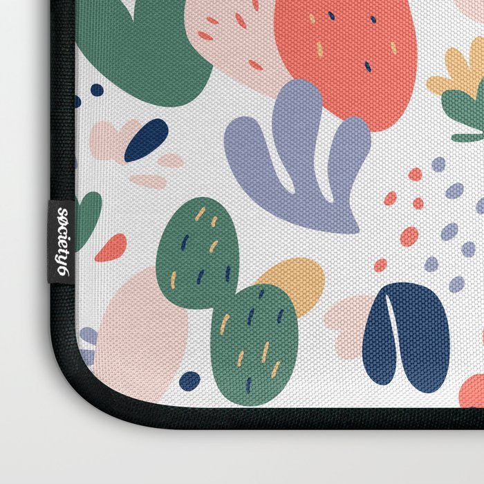 Abstract organic nature art pattern Laptop Sleeve Gallery Image 3