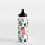 Abstract organic nature art pattern Water Bottle Gallery Image 3