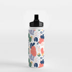 Abstract organic nature art pattern Water Bottle Gallery Image 2