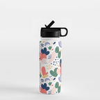Abstract organic nature art pattern Water Bottle Gallery Image 1