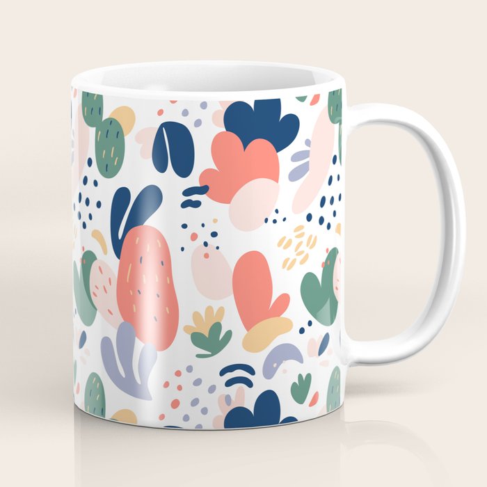 Abstract organic nature art pattern Coffee Mug Gallery Image 1