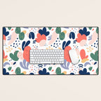 Abstract organic nature art pattern Desk Mat Gallery Image 1