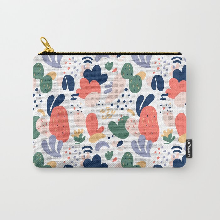 Abstract organic nature art pattern Carry All Pouch Gallery Image 1