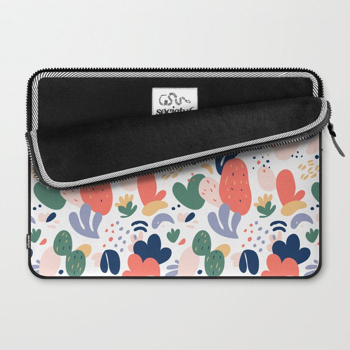 Abstract organic nature art pattern Laptop Sleeve Gallery Image 2