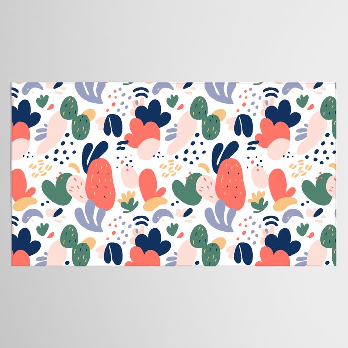 Abstract organic nature art pattern Tablecloth Gallery Image 2