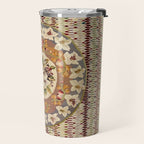 Saltillo North Mexican Serape Floral Blanket Print Travel Mug Gallery Image 2