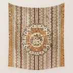 Saltillo North Mexican Serape Floral Blanket Print Wall Tapestry Gallery Image 4
