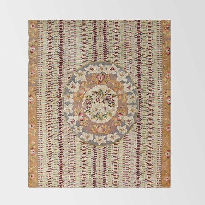 Saltillo North Mexican Serape Floral Blanket Print Throw Blanket Gallery Image 2