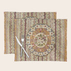 Saltillo North Mexican Serape Floral Blanket Print Placemat Gallery Image 1