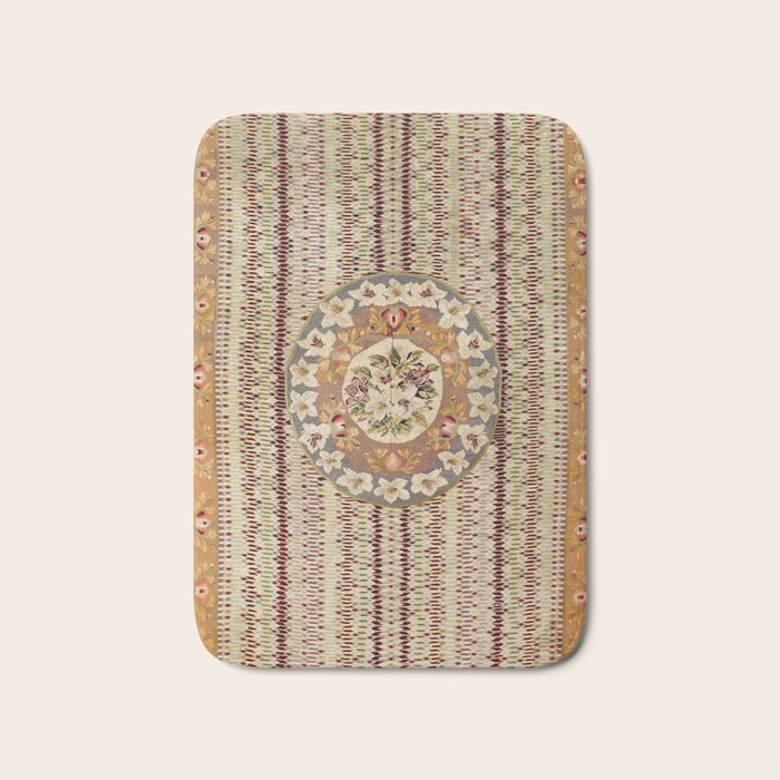 Saltillo North Mexican Serape Floral Blanket Print Bath Mat Gallery Image 1