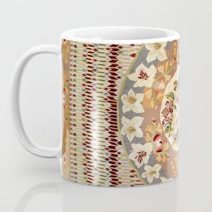 Saltillo North Mexican Serape Floral Blanket Print Coffee Mug Gallery Image 3