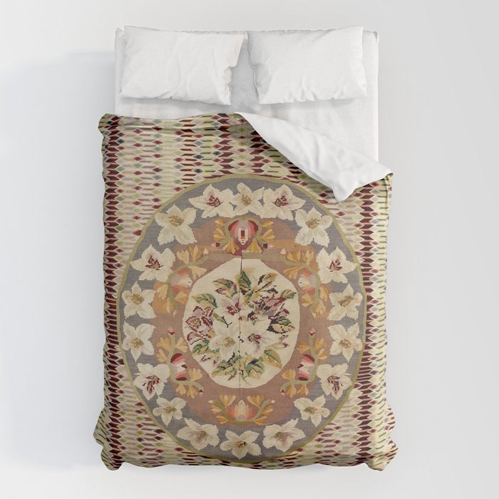Saltillo North Mexican Serape Floral Blanket Print Duvet Cover Gallery Image 1