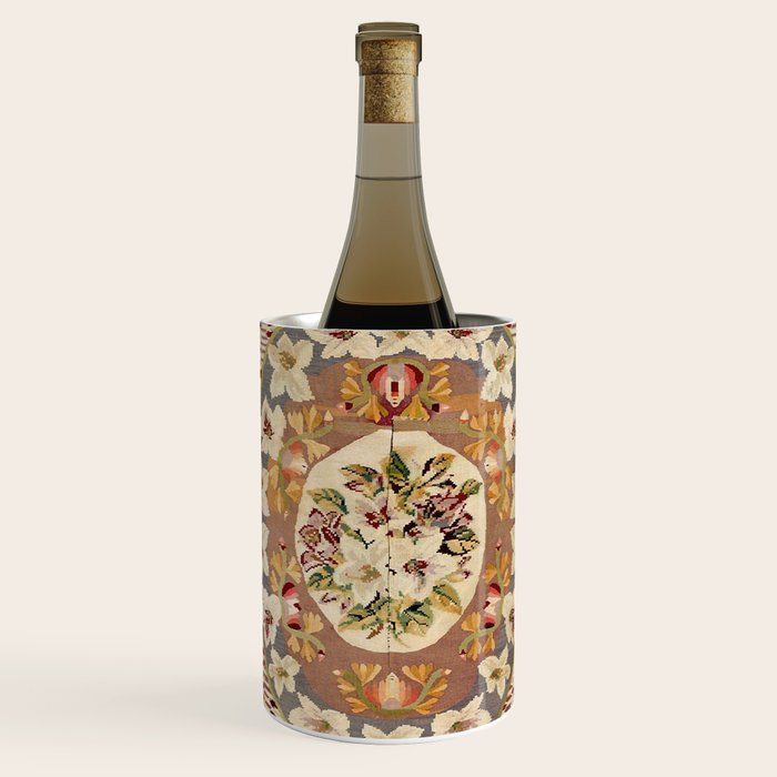 Saltillo North Mexican Serape Floral Blanket Print Wine Chiller Gallery Image 1