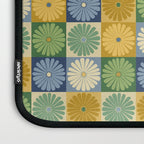 Retro Flowers Check Pattern XXI Laptop Sleeve Gallery Image 3