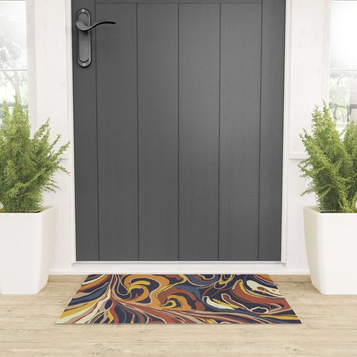 Retro marble #3 Welcome Mat Gallery Image 3