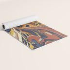 Retro marble #3 Yoga Mat Gallery Image 2