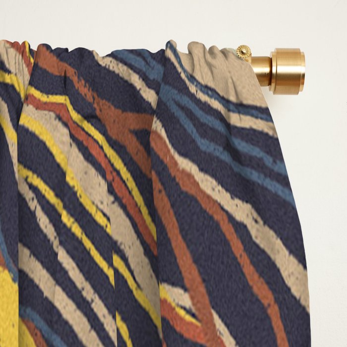 Retro marble #3 Window Curtain Gallery Image 2