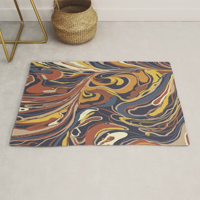 Retro marble #3 Rug Gallery Image 1